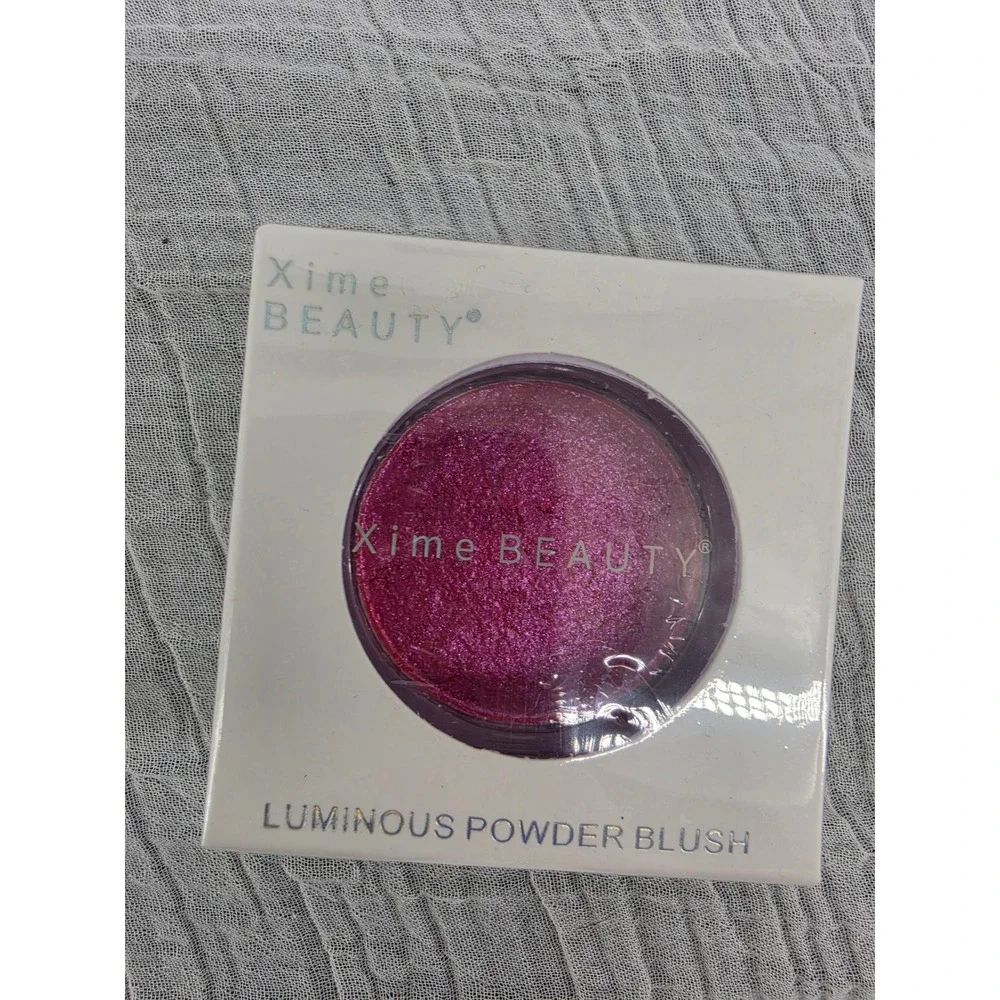 Xime Beauty Luminous Powder Blush Peachin Shimmer Pink Peach Makeup NEW